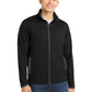 Men's Stretch Contrast Full-Zip Jacket - ST853 - Black/Charcoal Grey