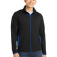 Men's Stretch Contrast Full-Zip Jacket - ST853 - Black/True Royal