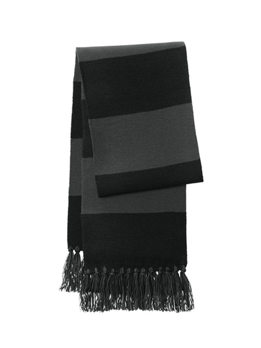 Unisex Spectator Scarf - STA02 - Black/ Iron Grey