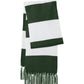 Unisex Spectator Scarf - STA02 - Forest Green/ White