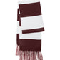 Unisex Spectator Scarf - STA02 - Maroon/ White