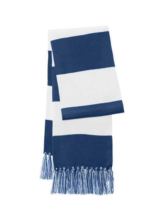 Unisex Spectator Scarf - STA02 - True Royal/ White