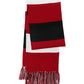 Unisex Spectator Scarf - STA02 - True Red/ White/ Black