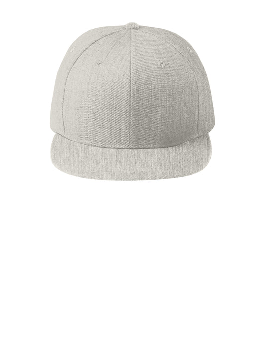 Unisex YP Classics Flat Bill Snapback Cap - STC19 - Heather Grey