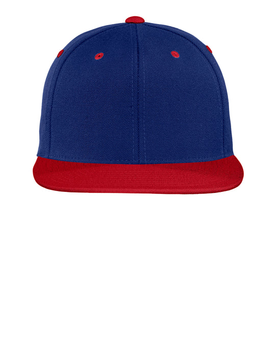 Unisex YP Classics Flat Bill Snapback Cap - STC19 - True Royal/True Red
