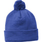 Unisex Solid Pom Pom Beanie - STC37 - True Royal