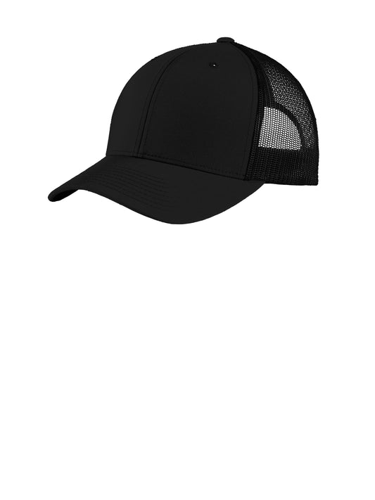 Unisex YP Classics Retro Trucker Cap - STC39 - Black/Black