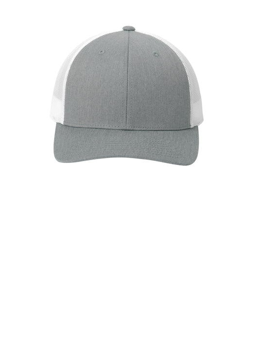 Unisex YP Classics Retro Trucker Cap - STC39 - Heather Grey/ White