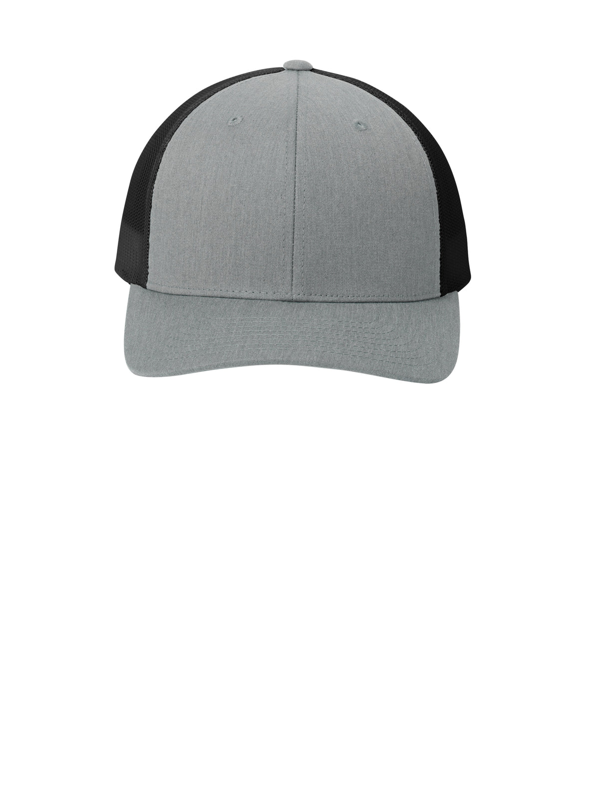 Unisex YP Classics Retro Trucker Cap - STC39 - Heather Grey/Black