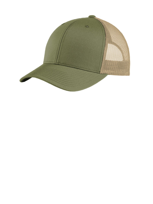 Unisex YP Classics Retro Trucker Cap - STC39 - Olive/Khaki