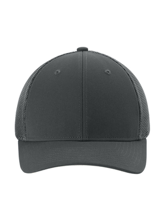 Moisture Wicking Stretch-Tek Mesh Back Cap - STC60 - Iron Grey/ Iron Grey