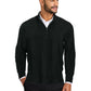 Men's Easy Care 1/4-Zip Sweater - SW2900 - Deep Black