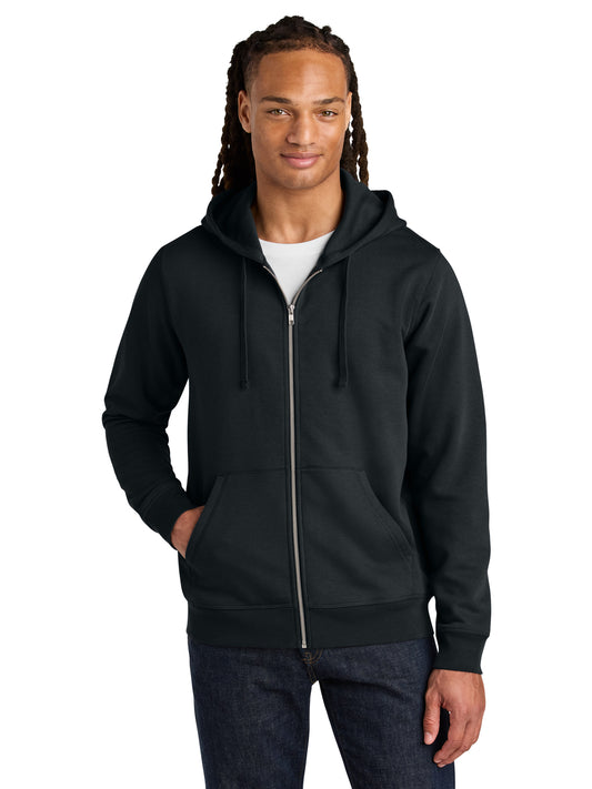 Unisex Mixer Full-Zip Hooded Sweatshirt - SXU011 - Black