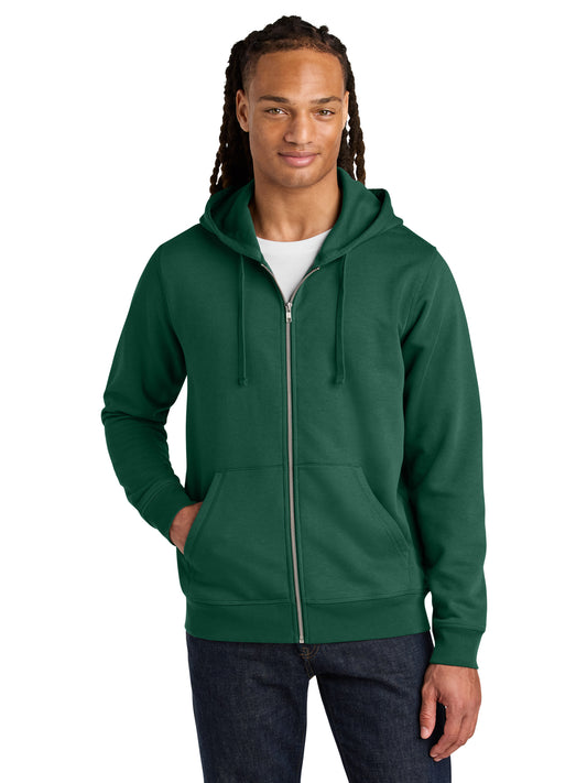 Unisex Mixer Full-Zip Hooded Sweatshirt - SXU011 - Bottle Green