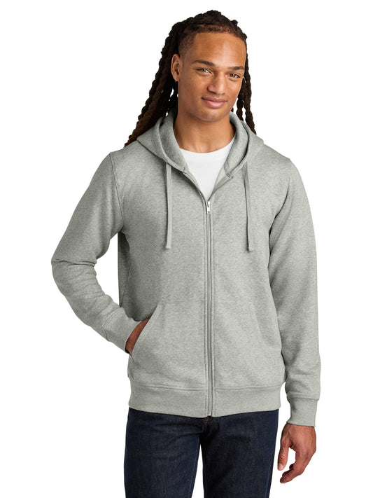 Unisex Mixer Full-Zip Hooded Sweatshirt - SXU011 - Heather Grey