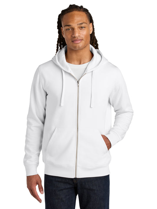 Unisex Mixer Full-Zip Hooded Sweatshirt - SXU011 - White