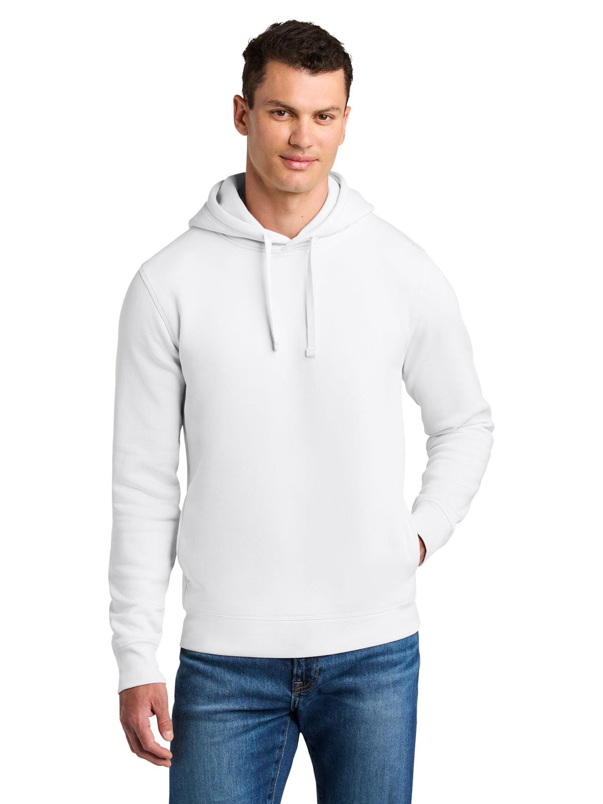 Unisex 2-Pocket Sounder Hooded Sweatshirt - SXU012 - White