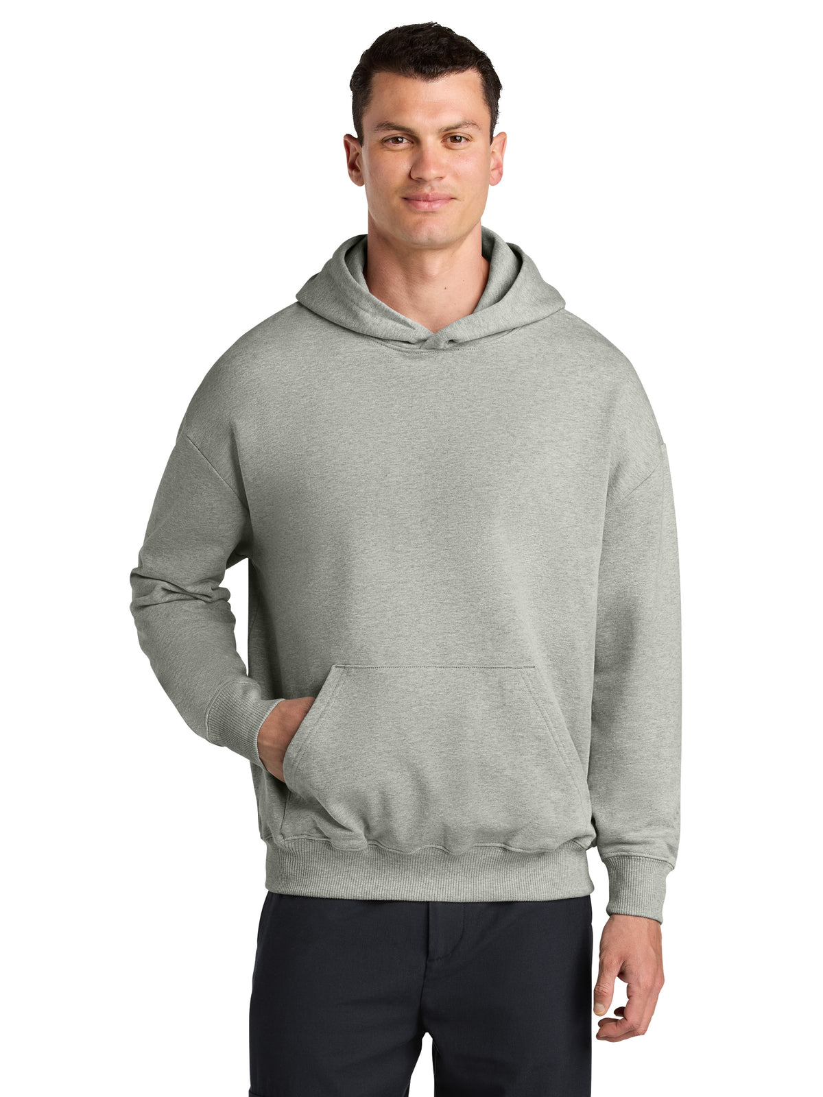 Unisex Cooper Dry Hooded Sweatshirt - SXU028 - Heather Grey