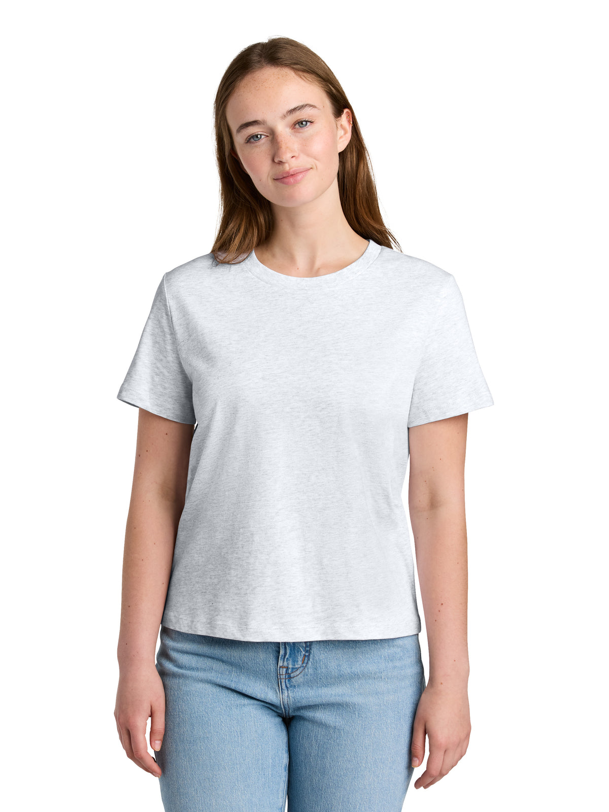 Women's Pocketless Stella Muser Tee - SXW002 - Cool Heather Grey