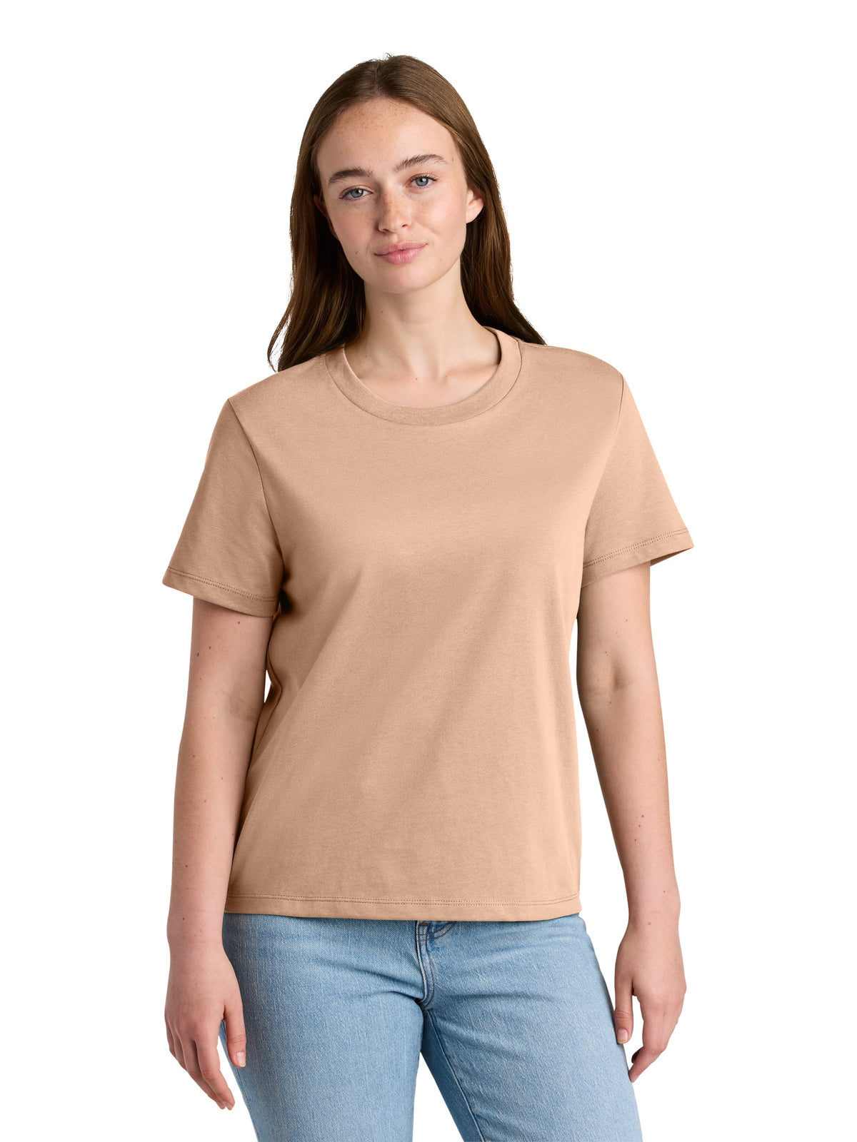 Women's Pocketless Stella Muser Tee - SXW002 - Fresh Peach