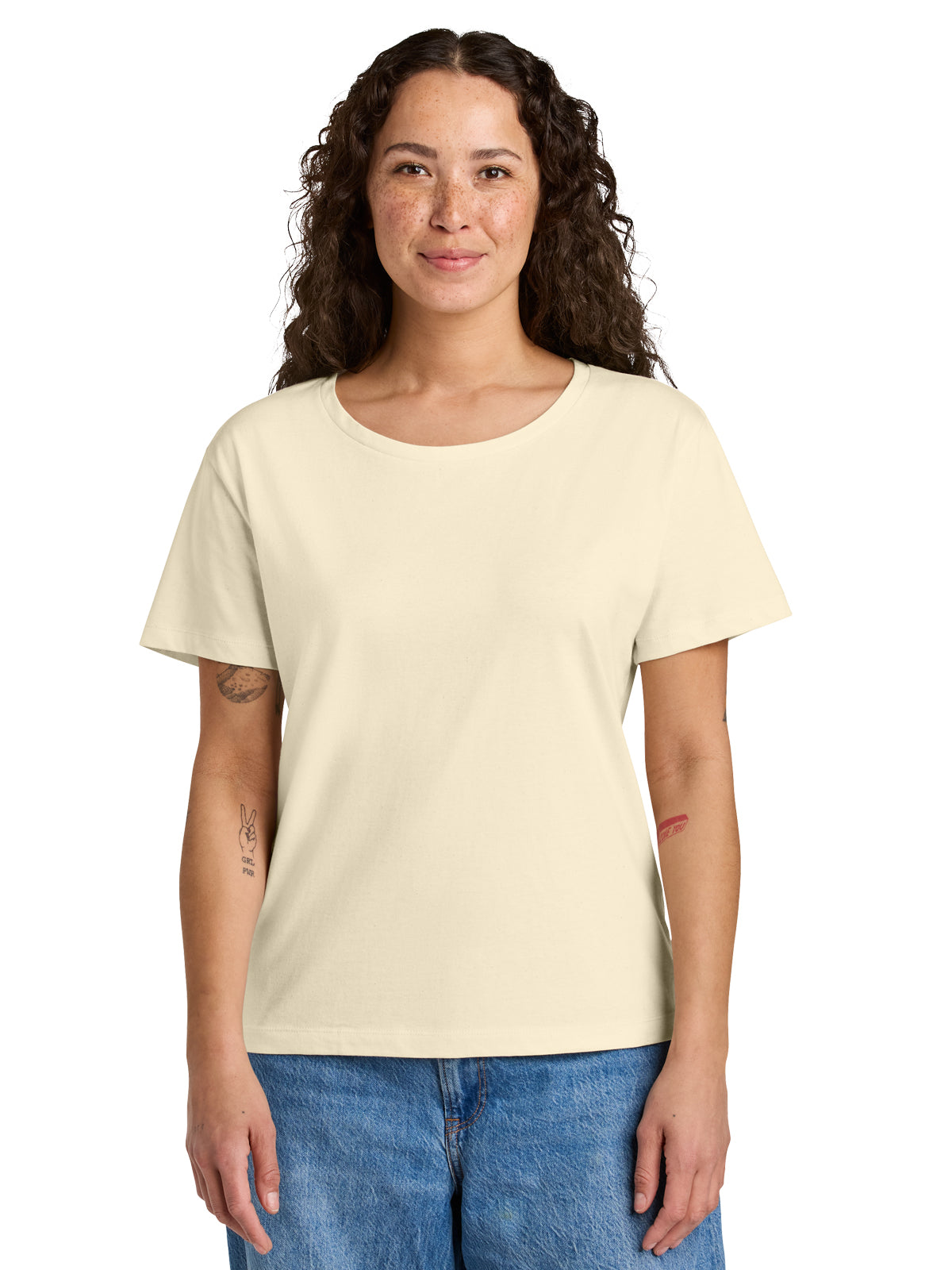 Women’s Pocketless Stella Serena Scoop Neck Tee - SXW008 - Natural Raw