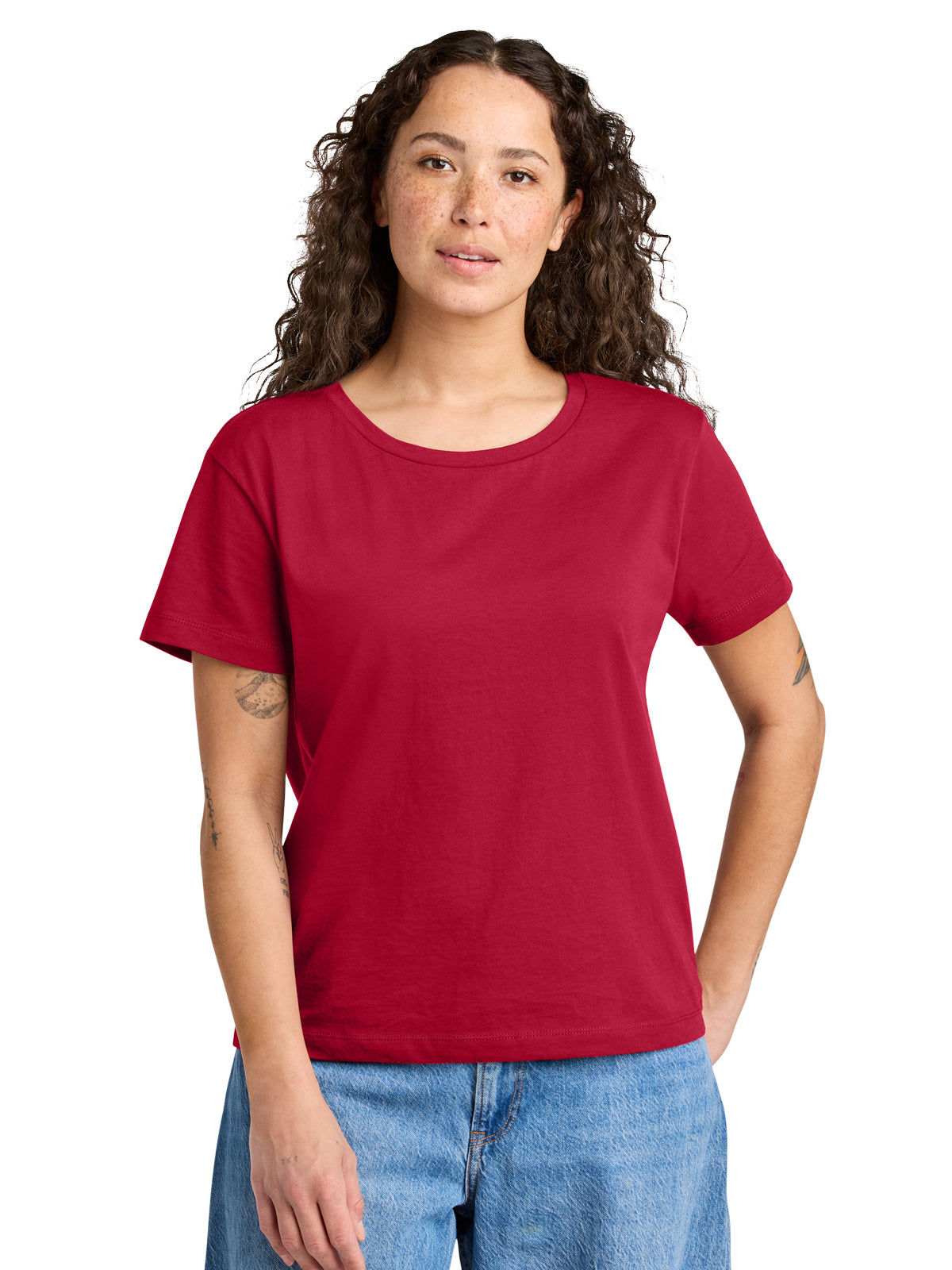 Women’s Pocketless Stella Serena Scoop Neck Tee - SXW008 - Red
