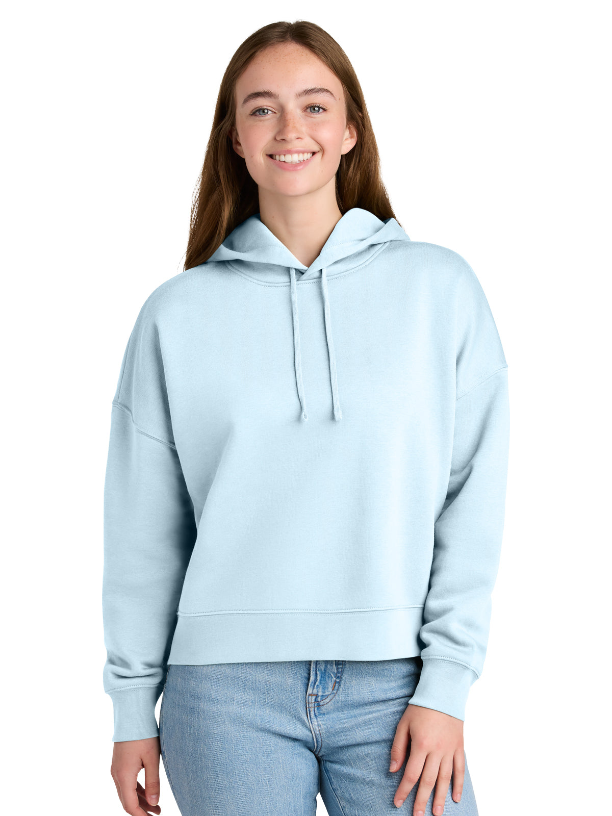 Women's Stella Nora Pocketless Hooded Sweatshirt - SXW035 - Blue Ice