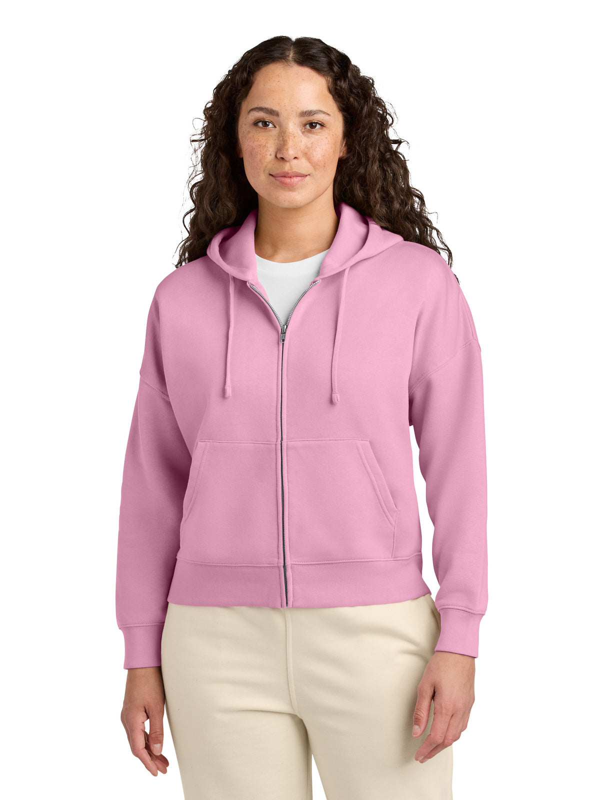 Women's Stella Ida Full-Zip Hooded Sweatshirt - SXW037 - Bubble Pink