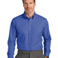 Men's 1-Pocket Tall Wrinkle-Free Shirt - TBB18002 - Cobalt Blue