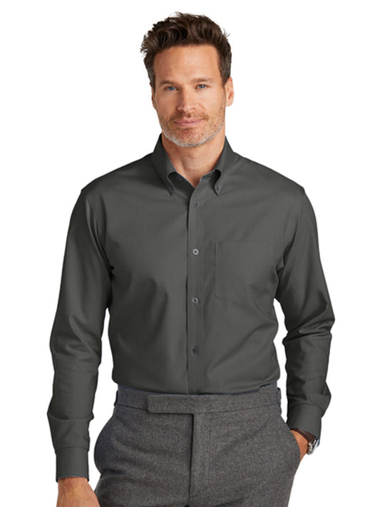 Men's 1-Pocket Tall Wrinkle-Free Shirt - TBB18002 - Deep Black