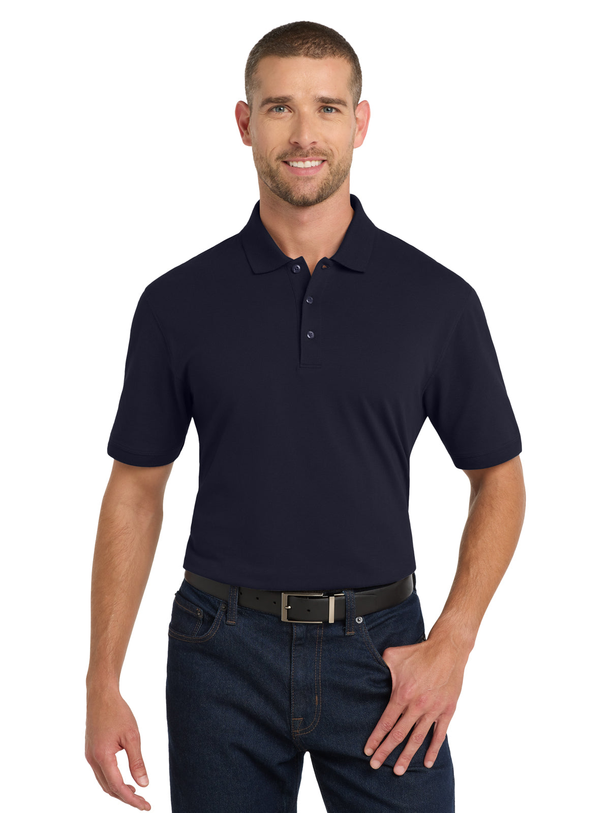 Men's Tall Cotton Polo - TK8000 - Navy