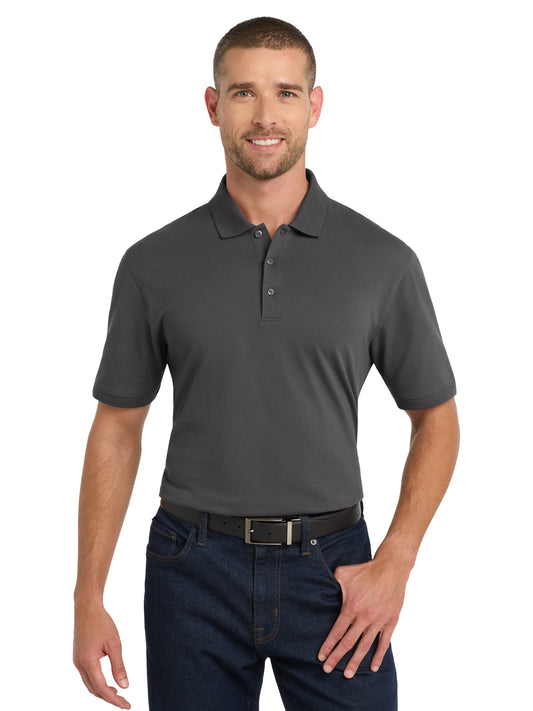 Men's Tall Cotton Polo - TK8000 - Sterling Grey