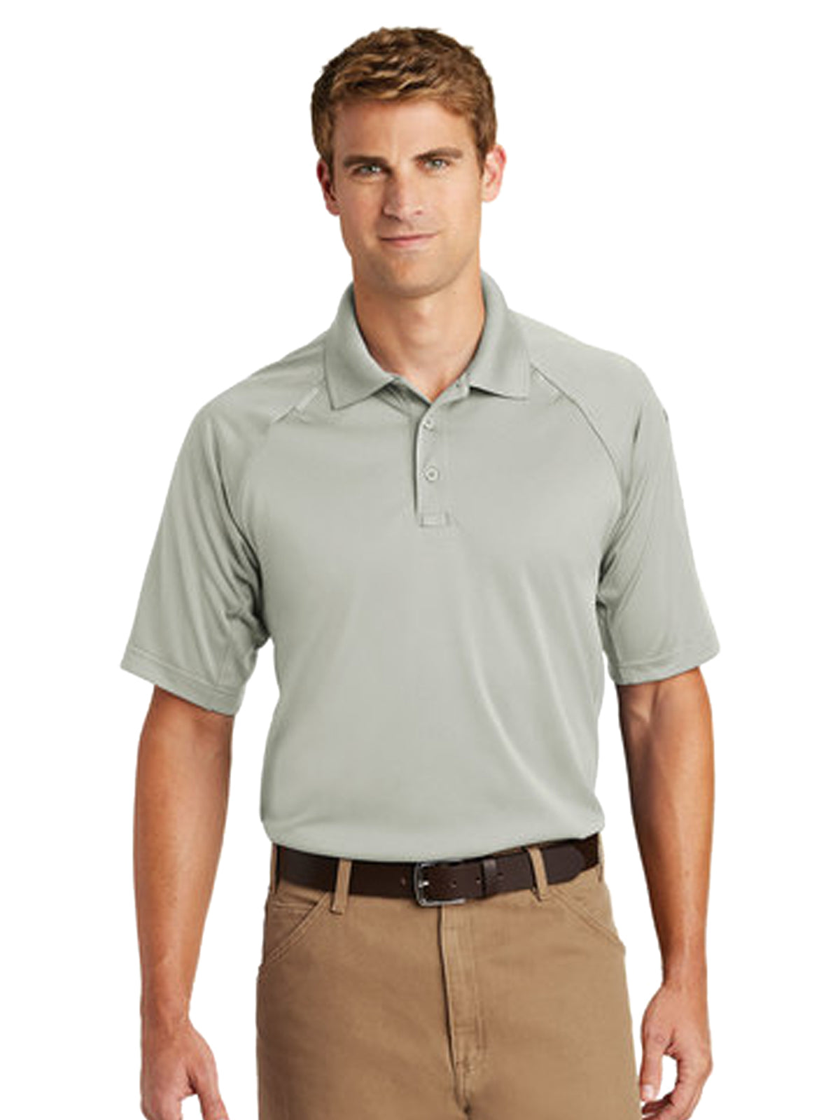Men's 1-Pocket Tactical Polo - TLCS410 - Light Grey