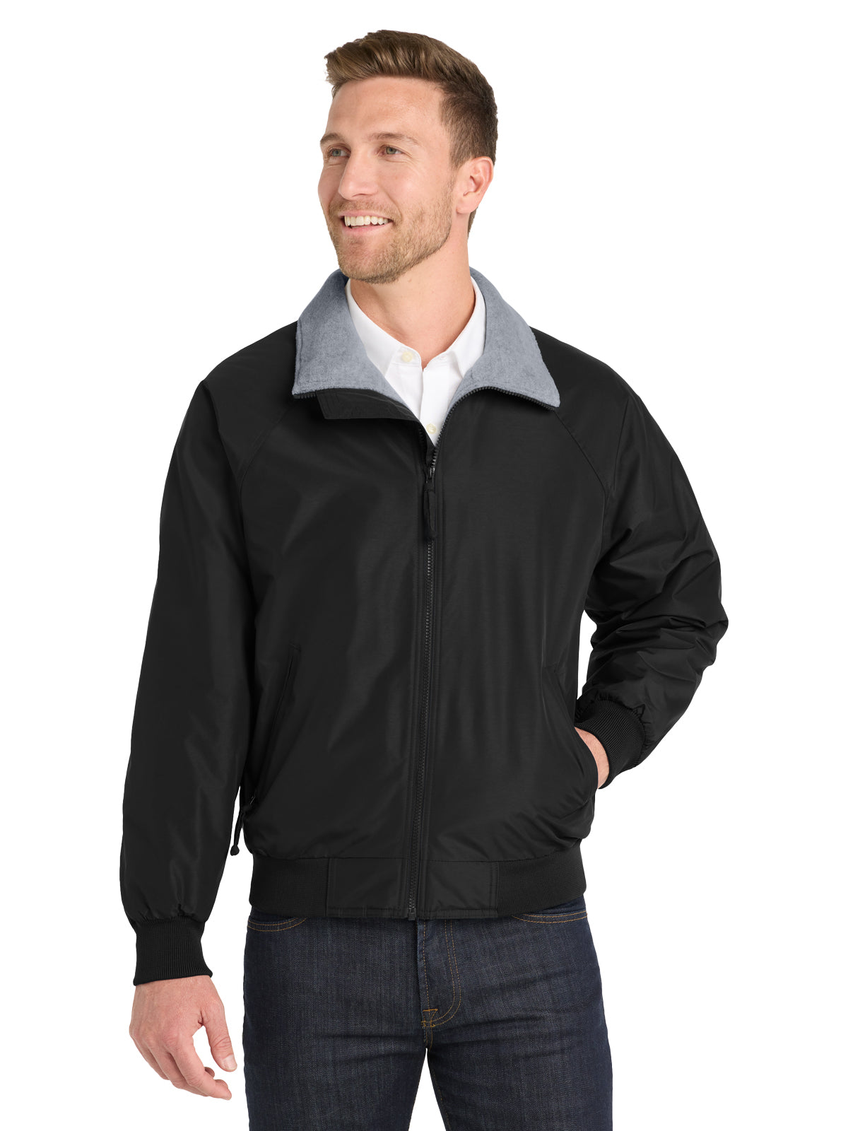 Men's Tall Challenger™ Jacket - TLJ754 - True Black/Grey