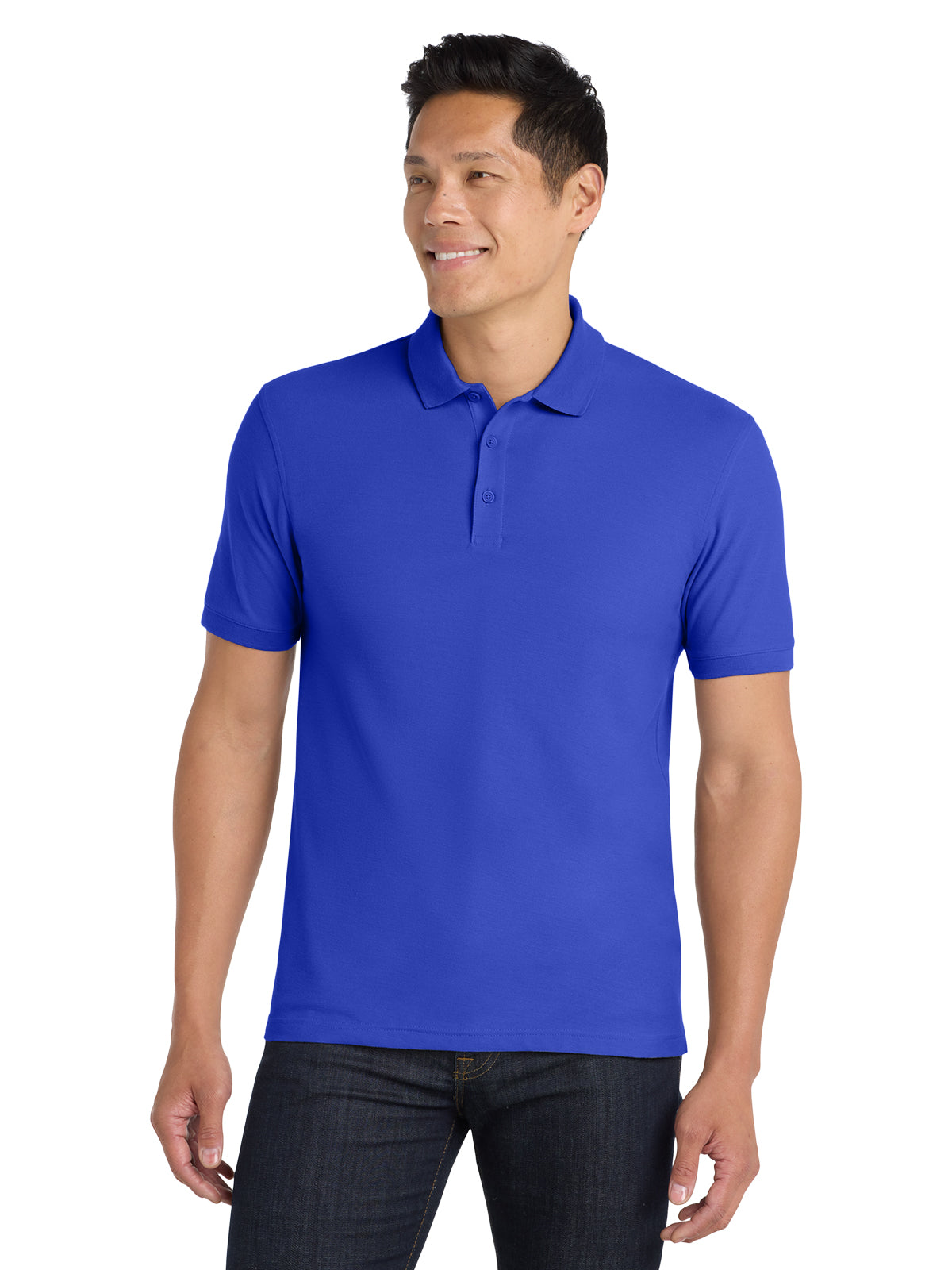 Men's Tall Core Classic Pique Polo - TLK100 - True Royal