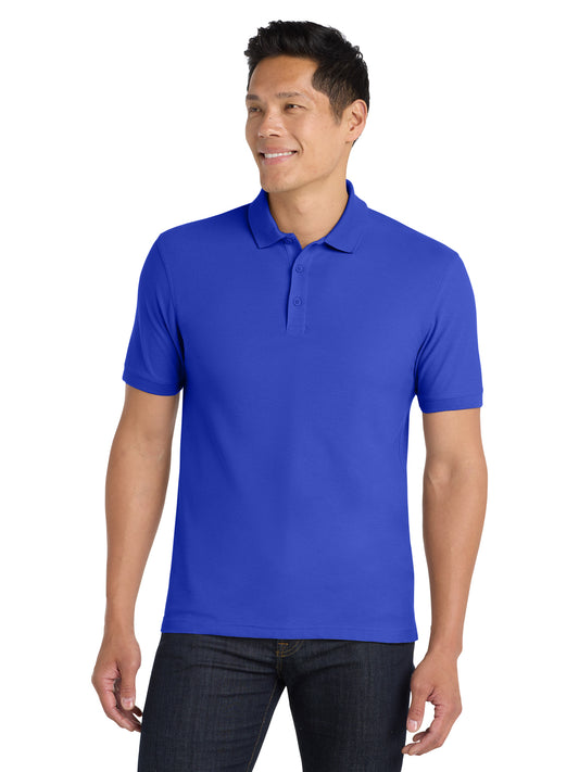 Men's Tall Core Classic Pique Polo - TLK100 - True Royal
