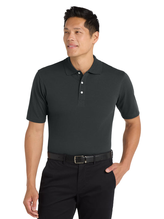 Men's Tall Moisture Wicking Rapid Dry Polo - TLK455 - Charcoal