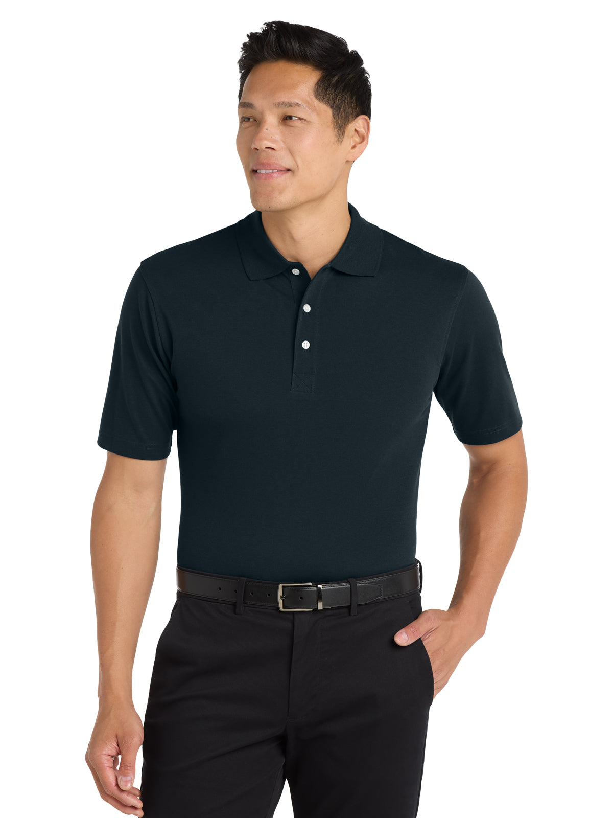 Men's Tall Moisture Wicking Rapid Dry Polo - TLK455 - Classic Navy