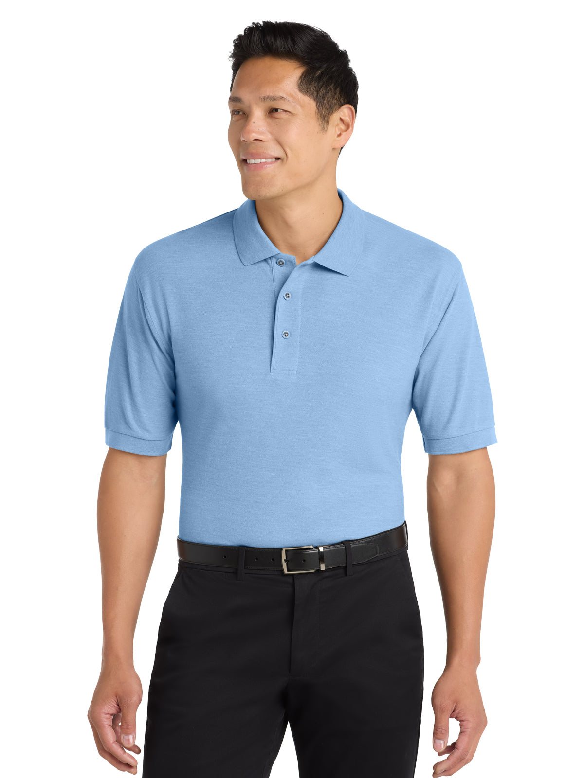 Men's Tall Silk Touch Polo Shirt - TLK500 - Light Blue