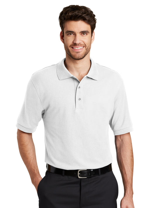 Men's Tall Silk Touch Polo Shirt - TLK500 - White