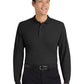 Men's Tall Silk Touch Long Sleeve Polo Shirt - TLK500LS - Black