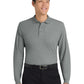 Men's Tall Silk Touch Long Sleeve Polo Shirt - TLK500LS - Cool Grey