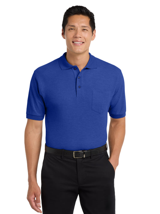 Men's Tall Silk Touch™ Polo with Pocket - TLK500P - Royal