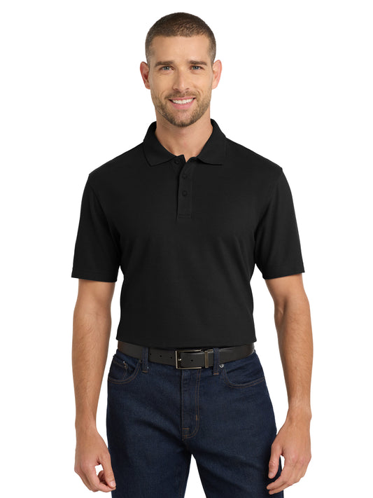 Men's Tall Stain-Release Polo - TLK510 - Black