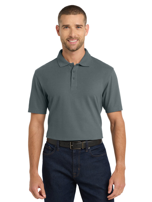 Men's Tall Stain-Release Polo - TLK510 - Steel Grey