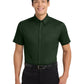 Men's Tall Short Sleeve Easy Care Shirt - TLS508 - Dark Green/Navy