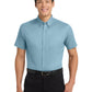 Men's Tall Short Sleeve Easy Care Shirt - TLS508 - Light Blue/Light Stone