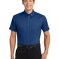 Men's Tall Short Sleeve Easy Care Shirt - TLS508 - Royal/Classic Navy