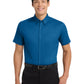 Men's Tall Short Sleeve Easy Care Shirt - TLS508 - Strong Blue