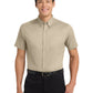 Men's Tall Short Sleeve Easy Care Shirt - TLS508 - Stone